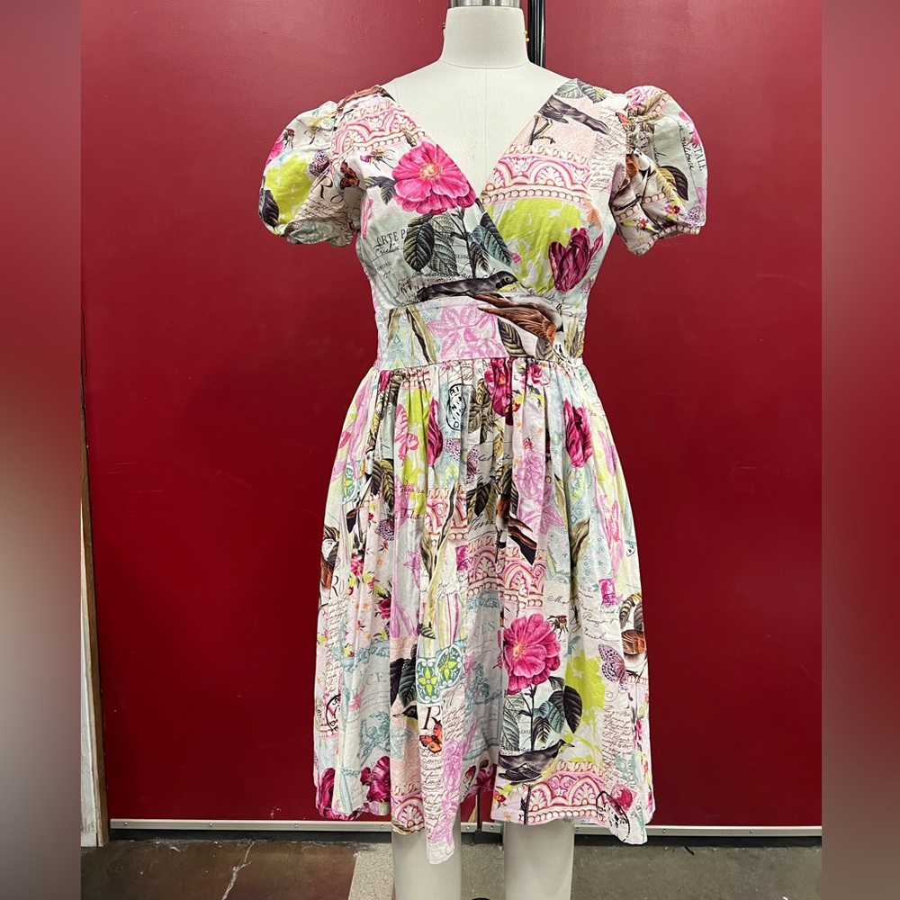 Lolita Pink Floral Swing Dress
